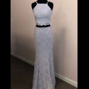 2-piece Glitter Lace Prom/homecoming dress never been worn